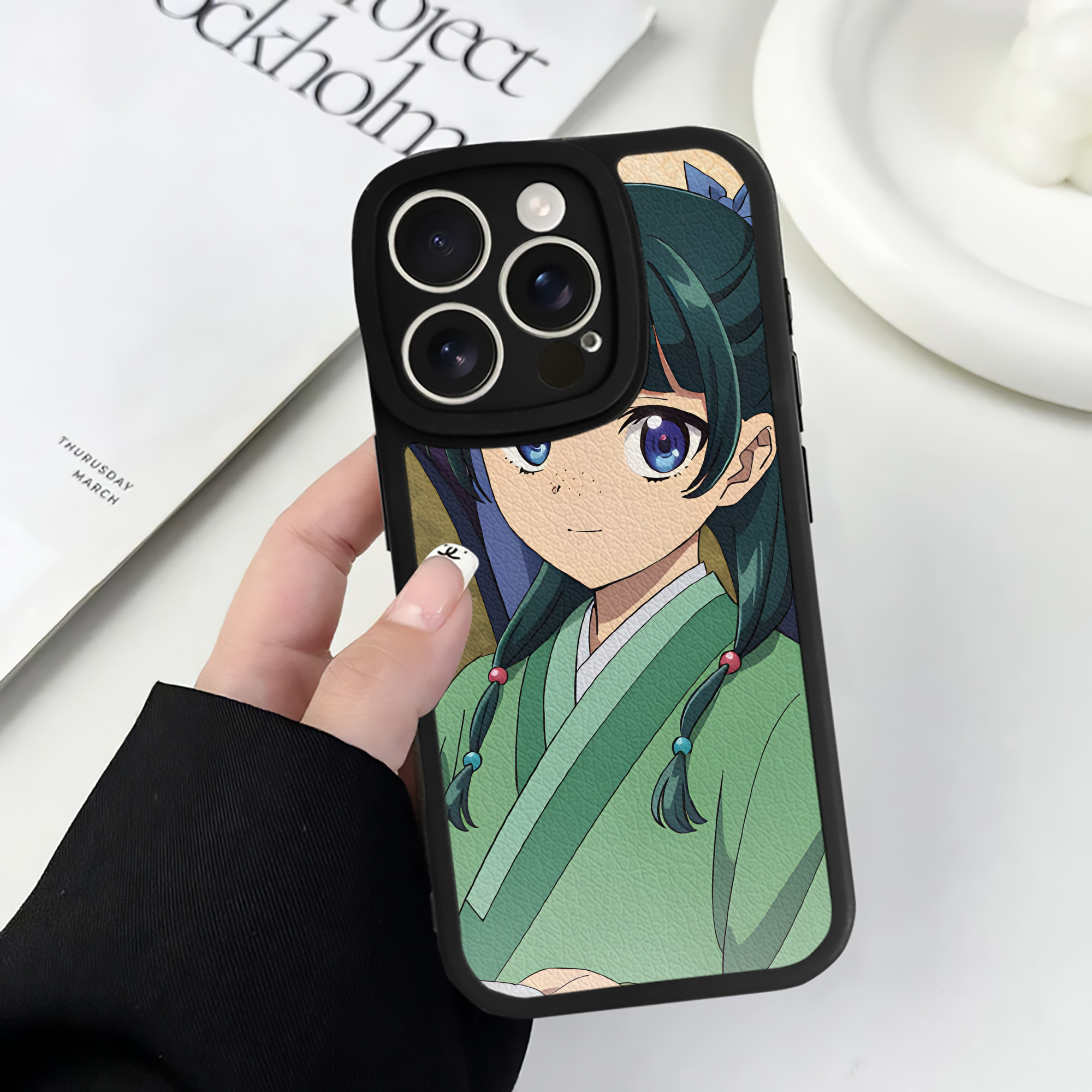 薬屋のひとりごと The Apothecary Diaries 【iPhone 16シリーズ対応】シリコンスマホケース（レザー調） 材質：シリコン
